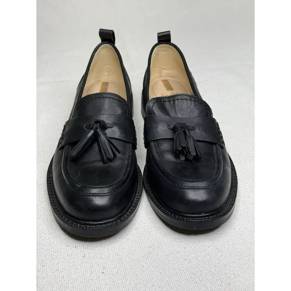 Sam Edelman Women's Caylia Leather Loafer, New, US 8.5 Size , Color Black
